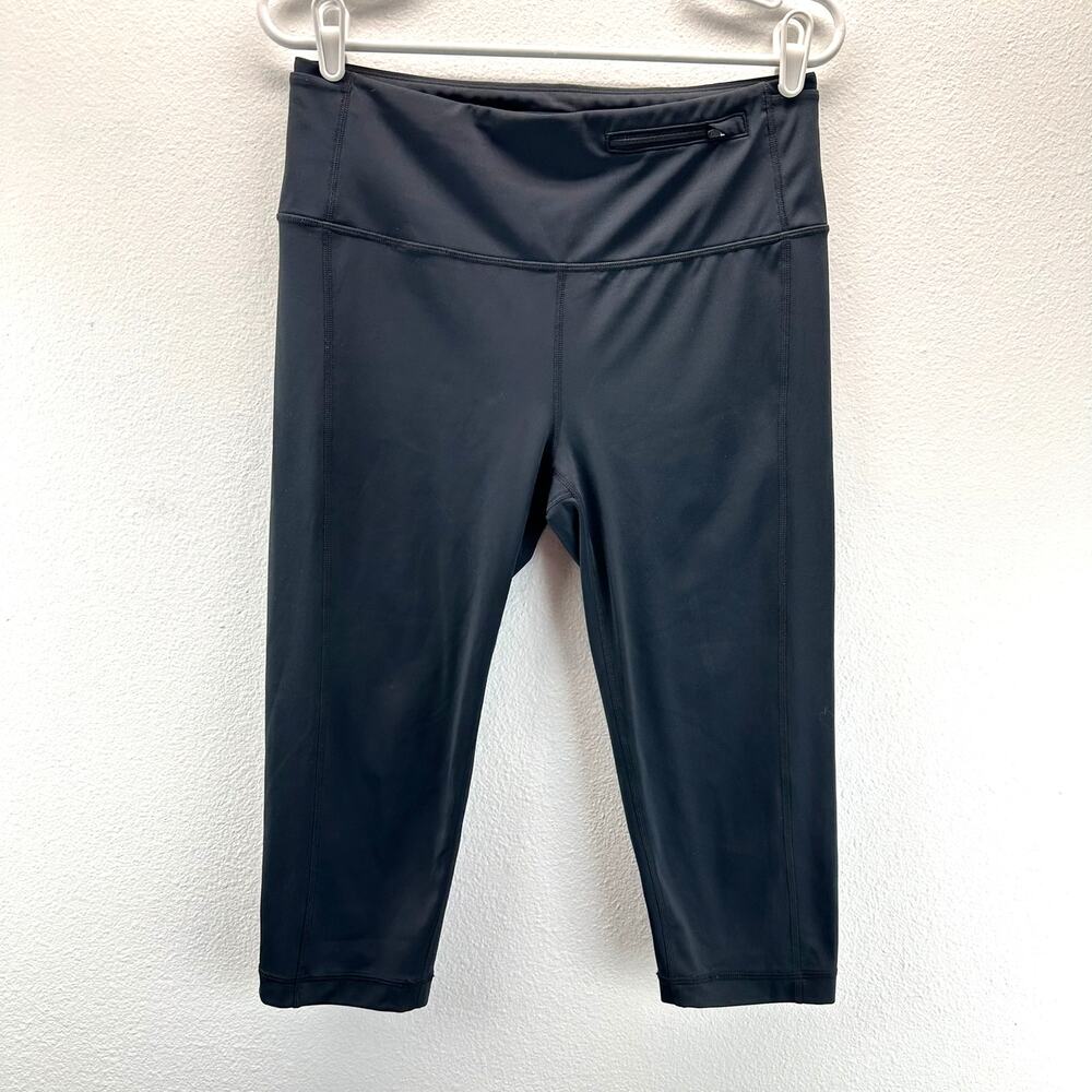 Oiselle Cropped Leggings 10 Running Walking Black